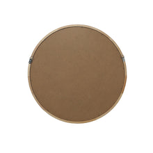 Load image into Gallery viewer, Echo Round Wooden Framed Wall Mirror 60cm - Light Wood