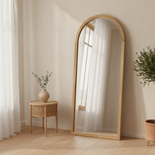 Load image into Gallery viewer, Halo Arched Full Length Mirror 180cm - Light Wood (0.099m - 16.5kg)