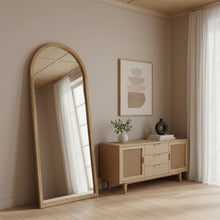 Load image into Gallery viewer, Halo Arched Full Length Mirror 180cm - Light Wood (0.099m - 16.5kg)