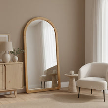 Load image into Gallery viewer, Eden Arched Full Length Mirror 190cm - Light Wood
