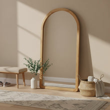 Load image into Gallery viewer, Eden Arched Full Length Mirror 190cm - Light Wood
