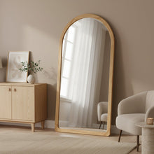 Load image into Gallery viewer, Eden Arched Full Length Mirror 190cm - Light Wood