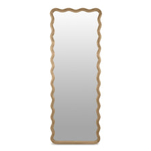 Load image into Gallery viewer, Ripple Wavy Wooden Full Length Mirror 160cm - Light Wood