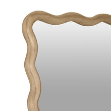 Load image into Gallery viewer, Ripple Wavy Wooden Full Length Mirror 160cm - Light Wood