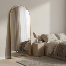 Load image into Gallery viewer, Archie Metal Arched Full Length Mirror - Gold