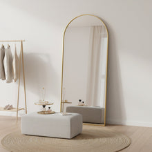 Load image into Gallery viewer, Archie Metal Arched Full Length Mirror - Gold