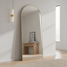 Load image into Gallery viewer, Archie Metal Arched Full Length Mirror - Gold