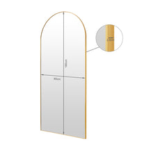 Load image into Gallery viewer, Archie Metal Arched Full Length Mirror - Gold