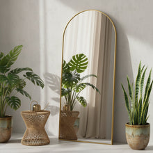 Load image into Gallery viewer, Archie Metal Arched Full Length Mirror - Gold