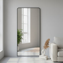 Load image into Gallery viewer, Frame Full Length Metal Wall Mirror - Black