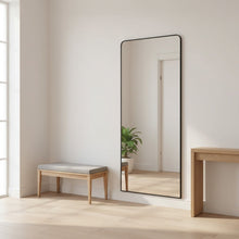 Load image into Gallery viewer, Frame Full Length Metal Wall Mirror - Black