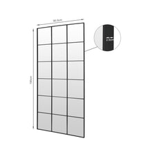Load image into Gallery viewer, Grid Full Length Mirror - Black