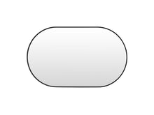 Load image into Gallery viewer, Luna Oval Metal Framed Wall Mirror - Black