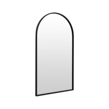Load image into Gallery viewer, Luna Arched Metal Wall Mirror - Black