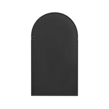 Load image into Gallery viewer, Luna Arched Metal Wall Mirror - Black
