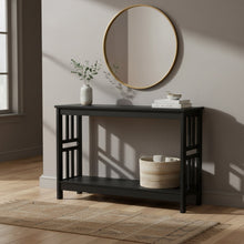 Load image into Gallery viewer, Wular Wooden Console Table - Black