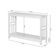 Load image into Gallery viewer, Wular Wooden Console Table - White