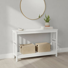 Load image into Gallery viewer, Wular Wooden Console Table - White