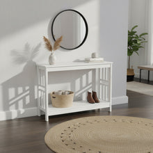Load image into Gallery viewer, Wular Wooden Console Table - White