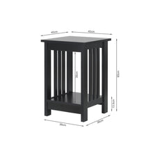 Load image into Gallery viewer, Wular Square Side Table Coffee Table - Black