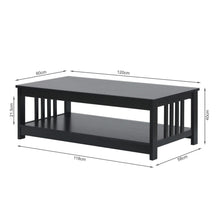 Load image into Gallery viewer, Wular Rectangle Coffee Table - Black