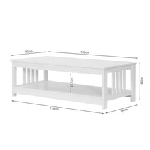 Load image into Gallery viewer, Wular Rectangle Coffee Table - White