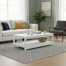 Load image into Gallery viewer, Wular Rectangle Coffee Table - White