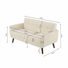 Load image into Gallery viewer, Vibe Linen 2 Seater Sofa - Beige