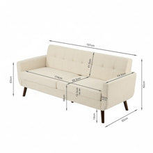 Load image into Gallery viewer, Vibe Linen 3 Seater Sofa - Beige
