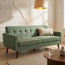 Load image into Gallery viewer, Vibe Linen 3 Seater Sofa - Green