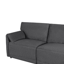 Load image into Gallery viewer, Velvo 3 Seater Modular Sofa with Ottoman - Dark Grey