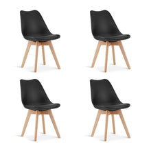 Load image into Gallery viewer, Evelyn Dining Chair Padded - Set of 4 - Black