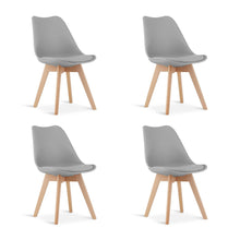 Load image into Gallery viewer, Evelyn Dining Chair Padded - Set of 4 - Grey