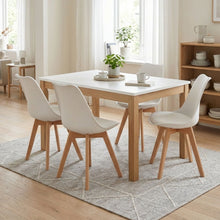 Load image into Gallery viewer, Evelyn Dining Chair Padded - Set of 4 - White (0.141m - 18.3kg)
