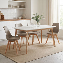 Load image into Gallery viewer, Evelyn Dining Chair Padded - Set of 4 - Brown