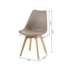 Load image into Gallery viewer, Evelyn Dining Chair Padded - Set of 4 - Brown