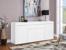 Load image into Gallery viewer, Guier High Gloss Sideboard Buffet Table - White