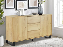 Load image into Gallery viewer, Frohna Sideboard Buffet Table with 3 Drawers - Oak
