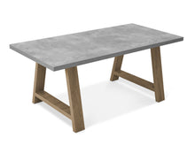 Load image into Gallery viewer, Tommie 1.8M Rectangular Dining Table - Cement + Oak
