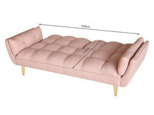 Load image into Gallery viewer, Dover 3 Seater Sofa Bed - Pink