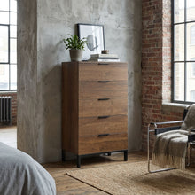 Load image into Gallery viewer, Ocala Tallboy 5 Drawer Chest Dresser - Walnut