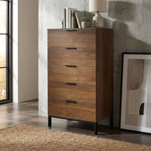Load image into Gallery viewer, Ocala Tallboy 5 Drawer Chest Dresser - Walnut
