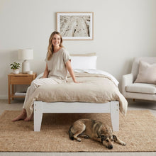 Load image into Gallery viewer, Meri Single Wooden Bed Frame - White