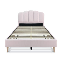 Load image into Gallery viewer, Daisy Velvet King Single Bed Frame - Pink