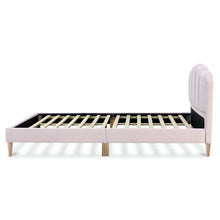 Load image into Gallery viewer, Daisy Velvet King Single Bed Frame - Pink