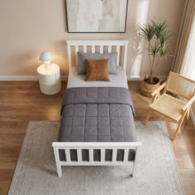 Load image into Gallery viewer, Andes Single Wooden Bed Frame - White