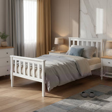 Load image into Gallery viewer, Andes Single Wooden Bed Frame - White