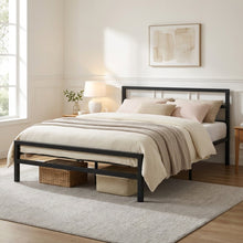 Load image into Gallery viewer, Dowe Double Metal Bed Frame - Black