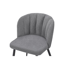 Load image into Gallery viewer, Ines Embossed Velvet Dining Chairs - Set of 2 - Dark Grey