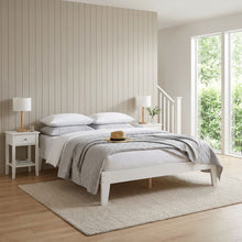 Load image into Gallery viewer, Meri Queen Wooden Bed Frame - White